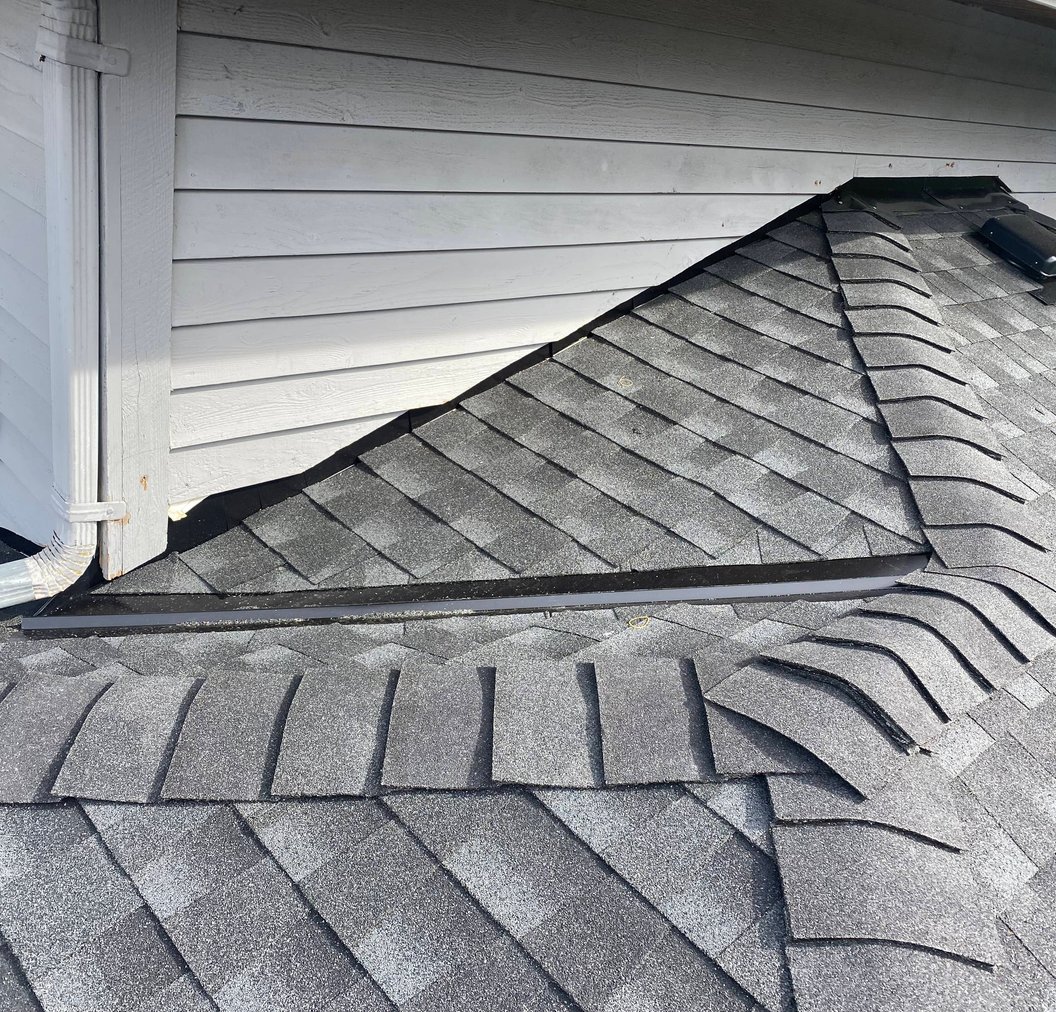 Closeup of commercial flat roofing surface