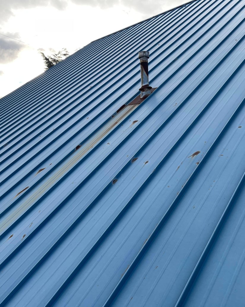 Plumbing vent flashing installation on roof